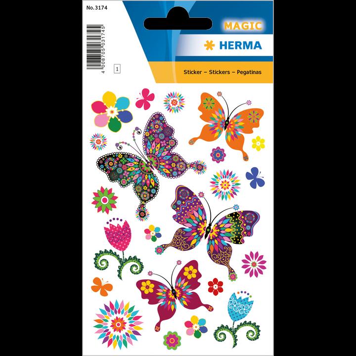Actual product image HERMA Stickers butterflies