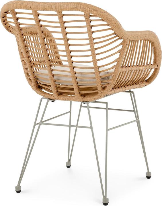 Produktbild IDIMEX Gartenstuhl PARAMO aus Polyrattan – Natur/Beige