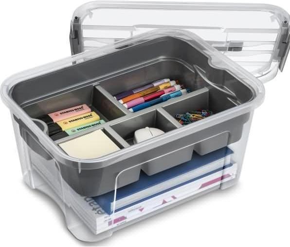 Produktbild Cep Aufbewahrugnsbox Combi-Box, PP, 18 l Inhalt, mit Deckel, grau (18 l)