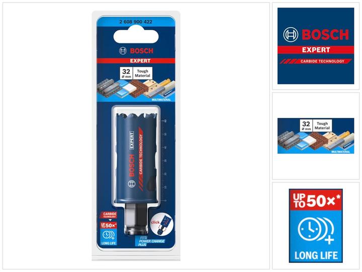 Produktbild Bosch Professional Zubehör EXPERT Tough Material Lochsäge, 32 x 60 mm (32Millimeter)