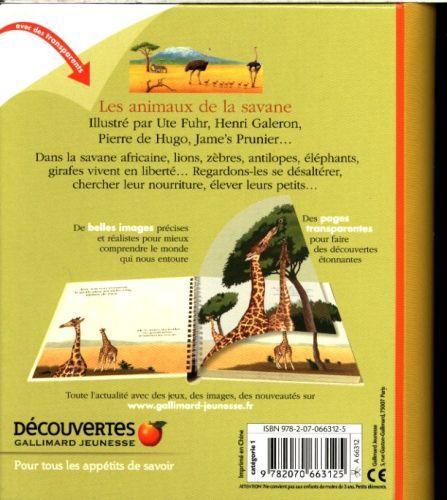 Actual product image Les animaux de la savane (French, Badreddine Dolphins, 2015)