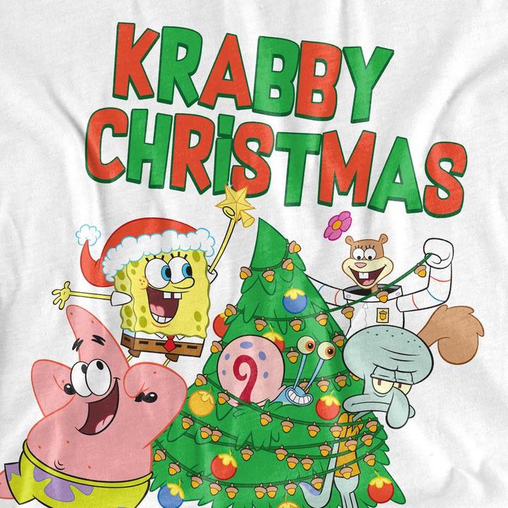 Immagine prodotto Spongebob Squarepants Decorating Maglietta Albero di Natale Uomo (3XL)