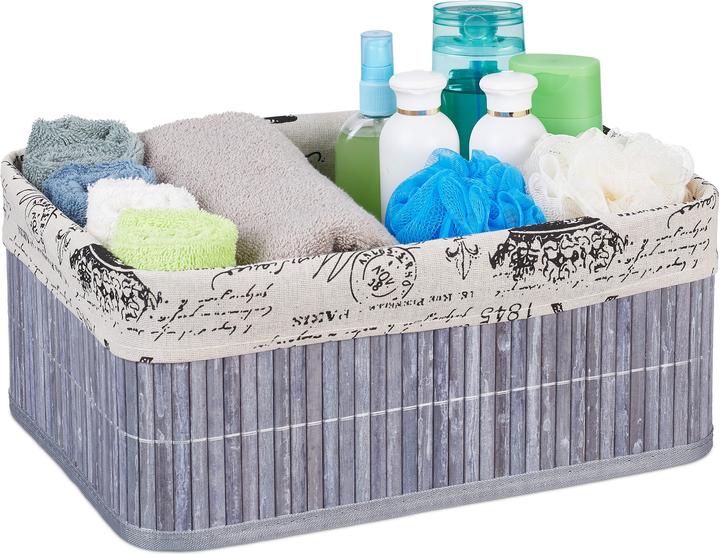 Produktbild Relaxdays Aufbewahrungskorb (1 x, 38 x 28.5 x 16.5 cm)