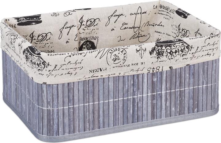 Produktbild Relaxdays Aufbewahrungskorb (1 x, 38 x 28.5 x 16.5 cm)