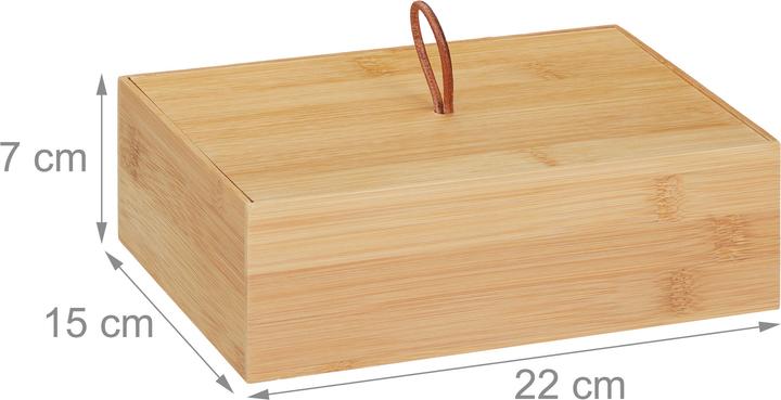 Image du produit Relaxdays Boîte de rangement (22 x 15 x 7 cm)