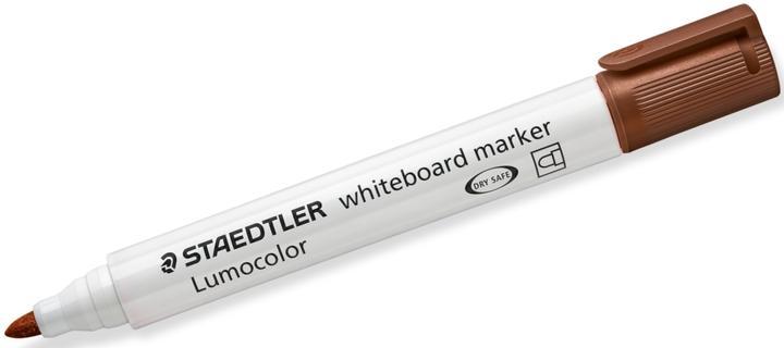 Immagine prodotto Staedtler 351 Marcatore per lavagna bianca Lumoc marrone (Marrone, Argento, 2 mm, 1 x)