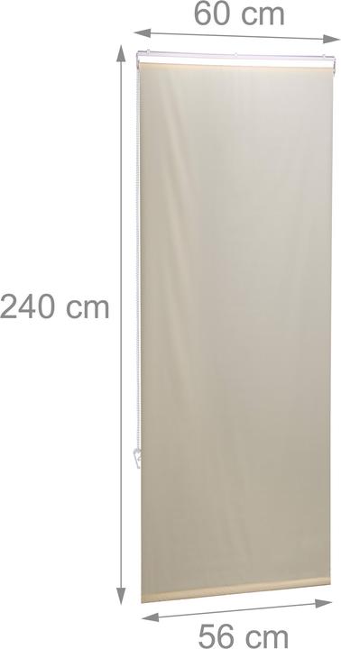 Actual product image Relaxdays Shower roller blind (60 x 4.5 x 240 cm)