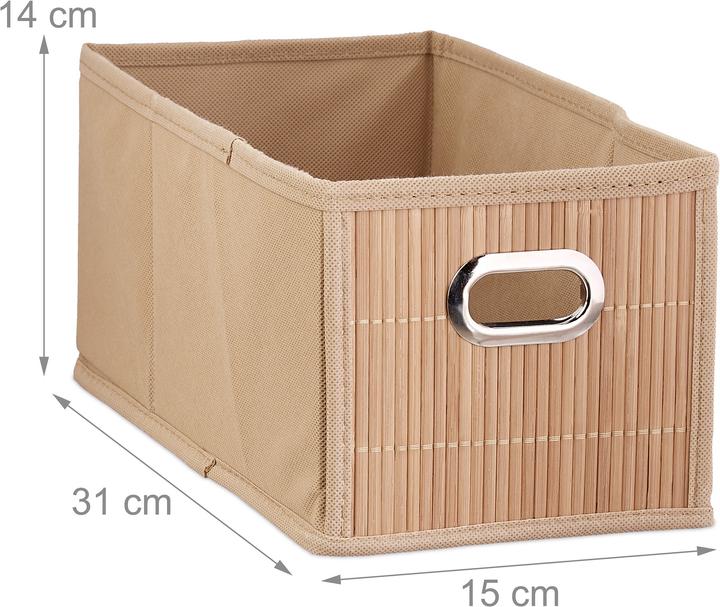Image du produit Relaxdays Panier de rangement 3 compartiments (1 x, 15 x 31 x 14 cm)