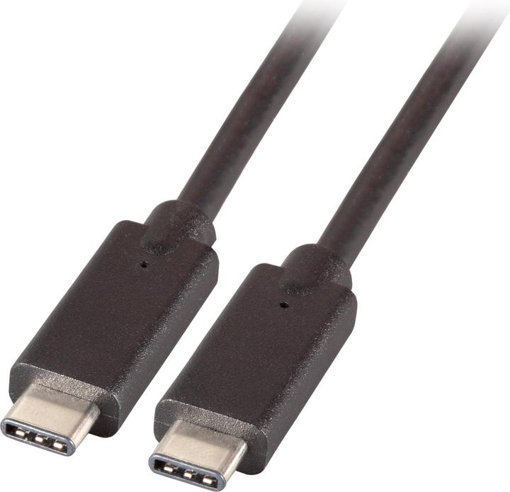 EFB Elektronik USB3.2 Gen 1 Superspeed Kabel, Type C/M -C/M, 3A, 5Gbit, 0,5m USB 3.2 SuperSpeed Verbindungskabel Ty (0.50 m, USB 3.2 Gen 1)