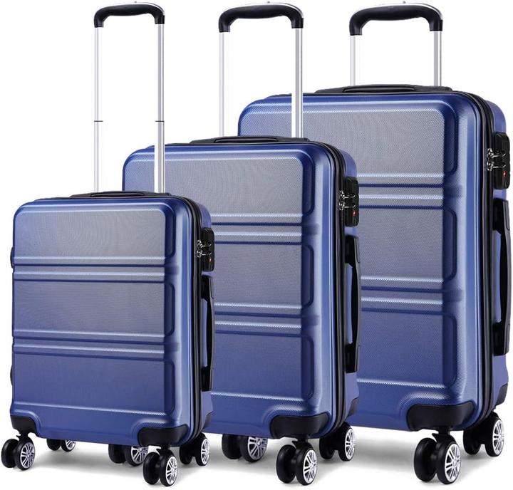 Image du produit Kono ABS Kabinenkoffer Handgepäck mit TSA-Schloss 55 cm (38 l, Bagage à main (jusqu'à 50l))