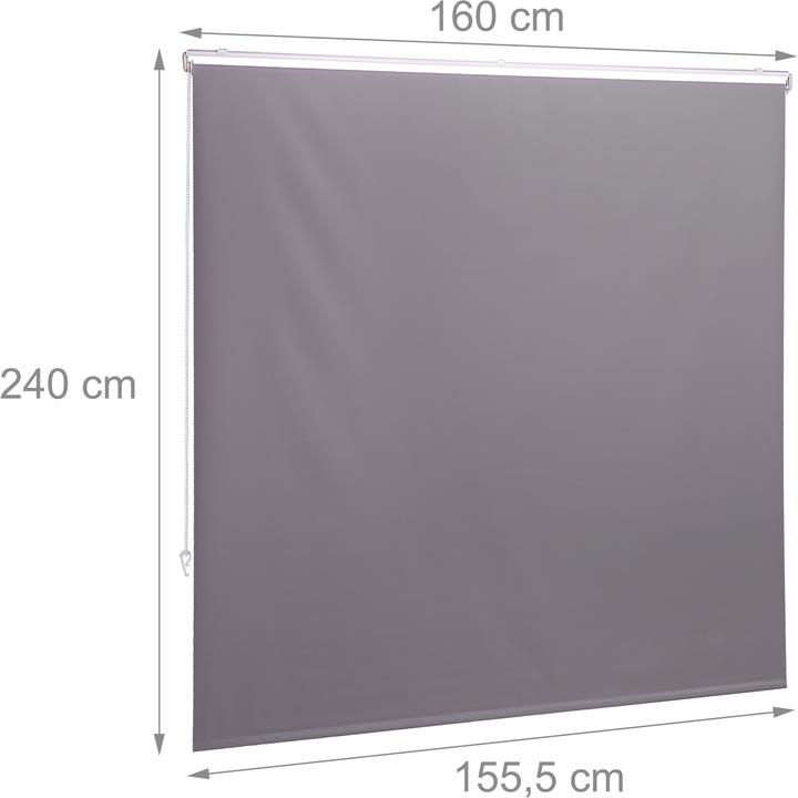 Actual product image Relaxdays Shower roller blind (160 x 4.5 x 240 cm)