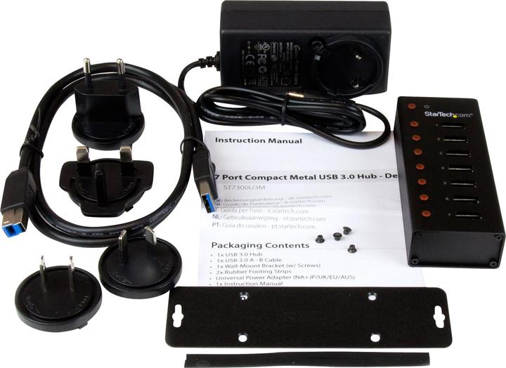 Actual product image StarTech 7 Port USB 3.0 Hub (USB-B, 7 Ports)