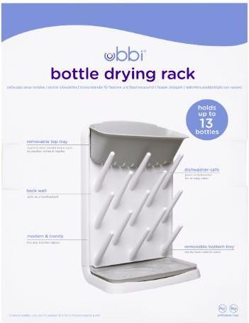 Image du produit Ubbi Vertikales Flaschentrockengestell, grau