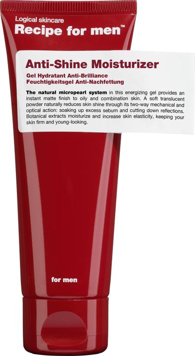 Recipe for men Feuchtigkeitsgel Anti-Nachfettung (75 ml, Gesichtsgel)