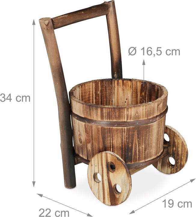 Actual product image Relaxdays Plant wheelbarrow (19 cm)