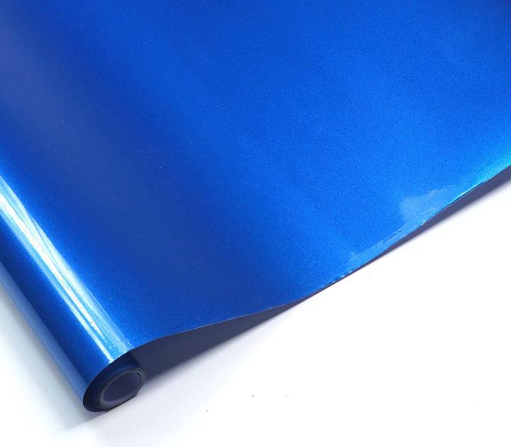 Produktbild Planet-Hobby Bügelfolie Metalic Blau 10 Meter