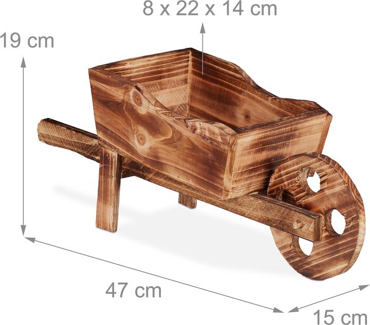 Actual product image Relaxdays Plant wheelbarrow (47 cm)