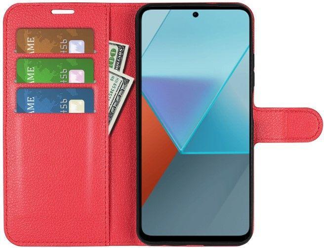 Actual product image MU Classic Litchi Leather Bookcover Series (Xiaomi Redmi Note 13 Pro 5G)