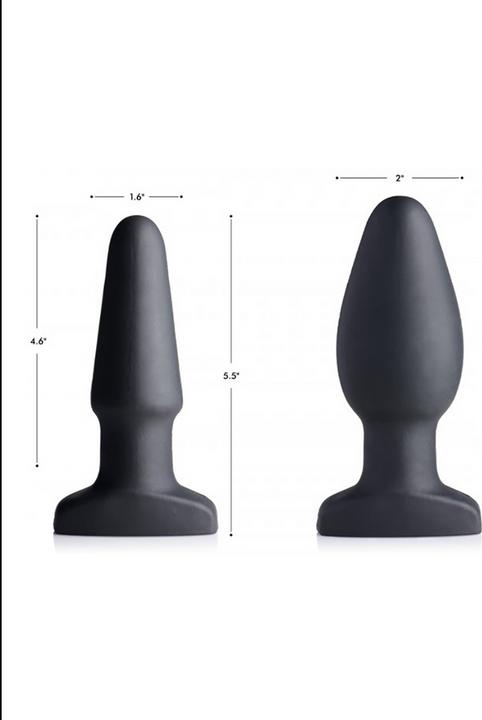 Actual product image Shots 10X Inflatable + Vibrating Silicone Anal Plug