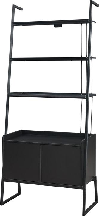 Actual product image En.Casa Storfjord 4-piece furniture set 1x desk, 3x ladder shelf