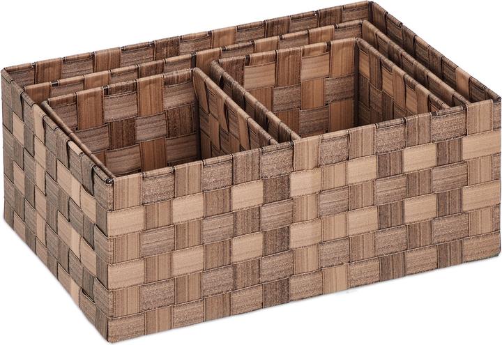 Produktbild Relaxdays Aufbewahrungskorb (4 x, 37 x 26 x 15 cm)