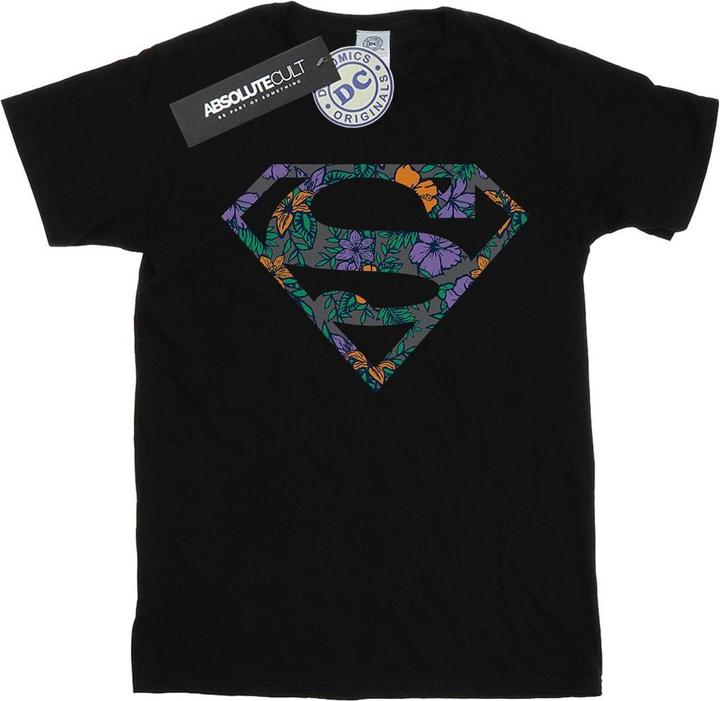 Actual product image Mens Superman Floral Logo 1 T-Shirt (M)