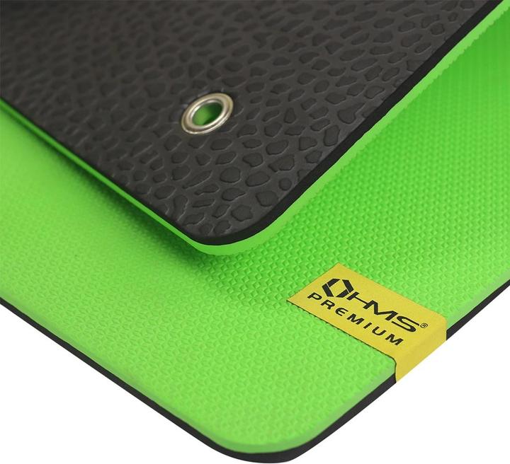 Actual product image HMS Club Fitness Mat with holes green Premium MFK01 (15 mm)