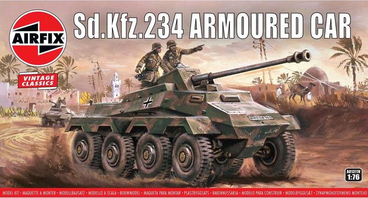 Actual product image Airfix Kit armored scout car Sd.Kfz.234 1:76