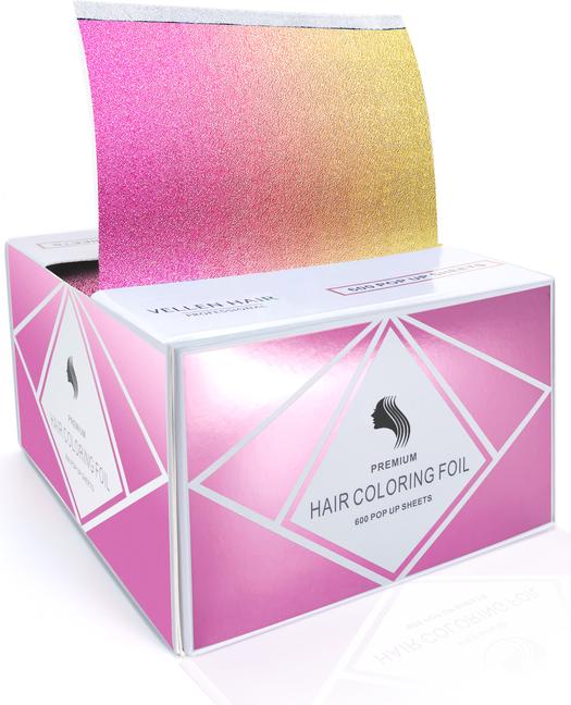 Produktbild Vellen Hair Pop Up Folien 600 Stk. Pink/Gelb