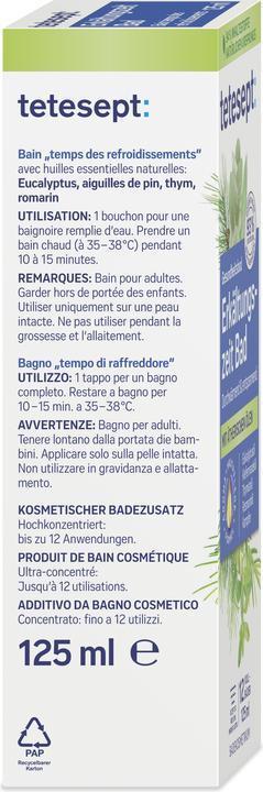 Produktbild Tetesept Badekonzentrat Erkältungszeit Bad 125ml (125 ml, Badeöl)