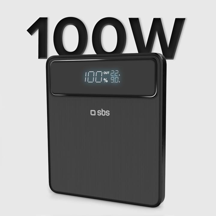 Actual product image SBS Ultra-slim, 20,000 mAH, 100 Watt powerbank (20000 mAh, 100 W)