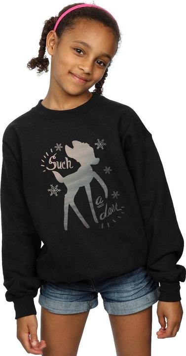 Actual product image Disney Girls Bambi Winter Deer Sweatshirt (116)