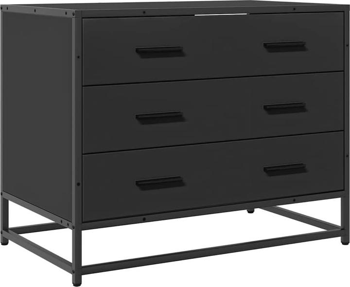 Produktbild VidaXL Schubladenschrank Schwarz 70x41x56 cm Holzwerkstoff Schubladenkommode