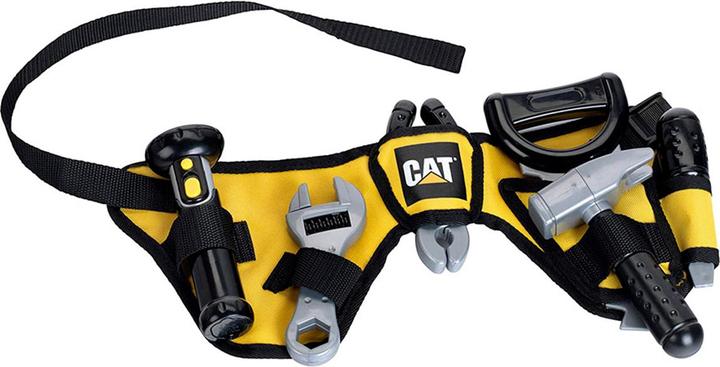 Theo Klein 3222 CAT® cintura per utensili | Con utensili robusti, quali martello, pinza e molti altri | Torcia