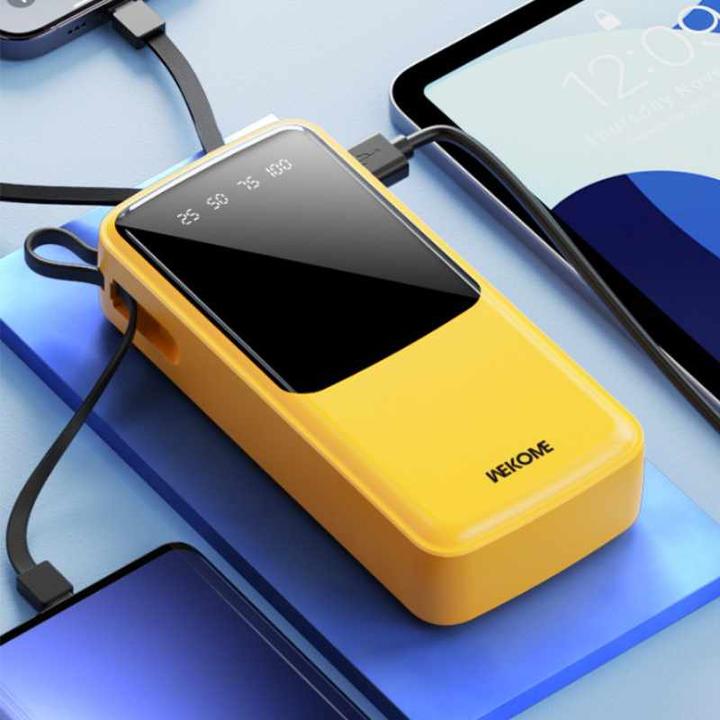 Actual product image Wekome Power bank USB-C/Ligthning/MicroUS (20000 mAh, 12 W, 12 Wh)