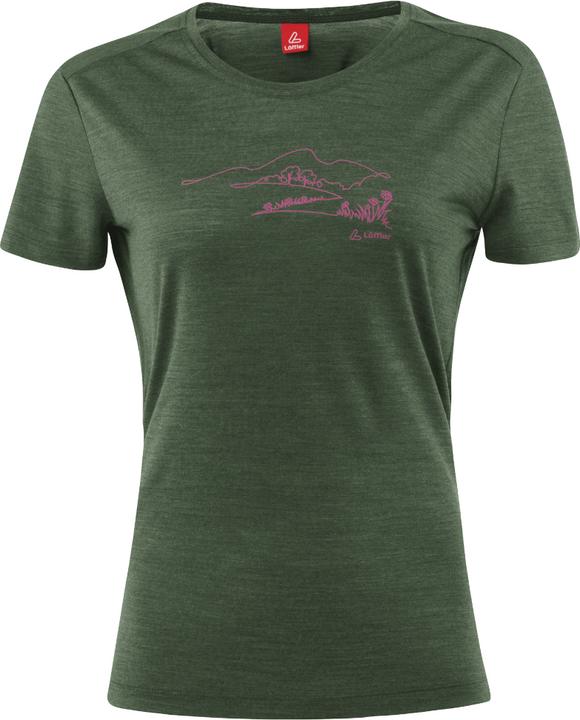 Produktbild Löffler Women's Printshirt Country Merino-Tencel (40)