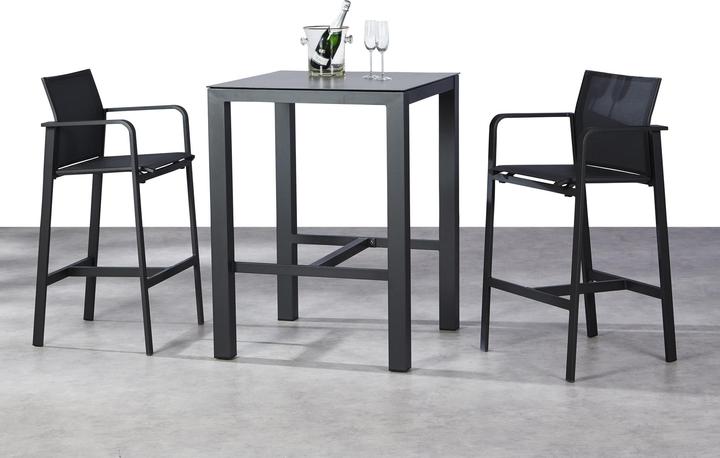 Produktbild Best Bar-Tisch Rhodos 80x80cm anthrazit/Ardesia