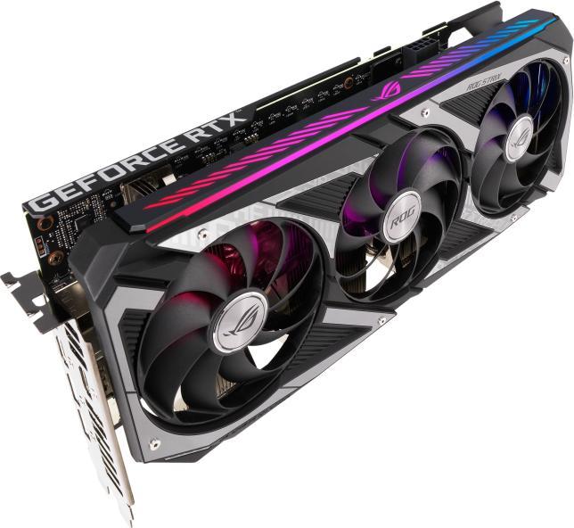 Actual product image ASUS ROG Strix GeForce RTX 3050 OC 8GB GDDR6 3xDP 1.4a 2xHDMI 2.1 (8 GB)