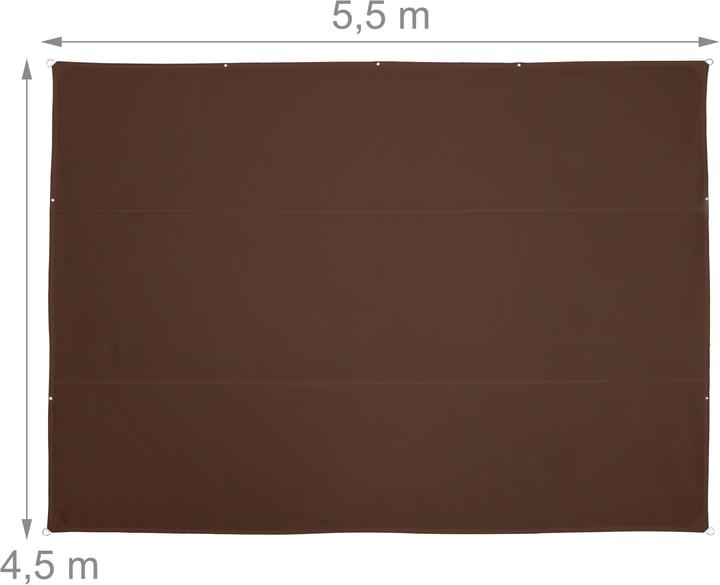 Immagine prodotto Relaxdays Vela-parasole (550 x 450 x 0,5 cm)