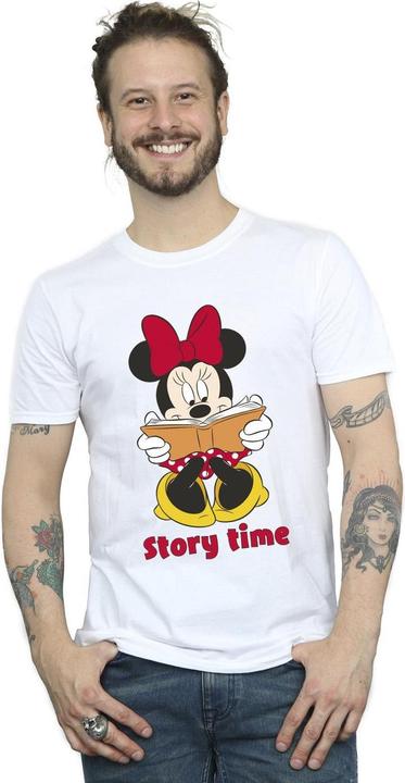 Actual product image Disney Mens Minnie Mouse Story Time T-Shirt (M)