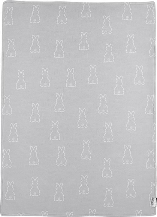 Actual product image Meyco X MrsKeizer baby blanket velvet Rabbit silver