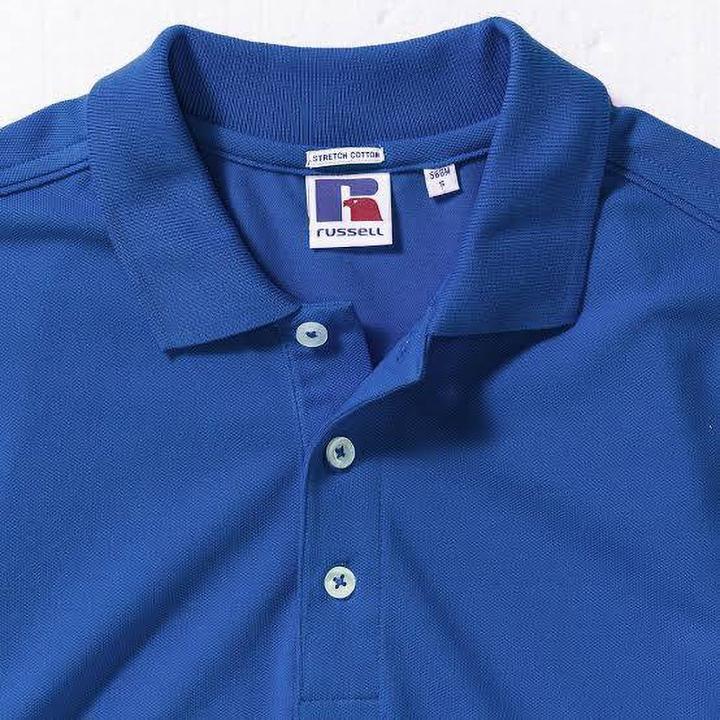 Actual product image Russell Stretch polo shirt short sleeve (L)