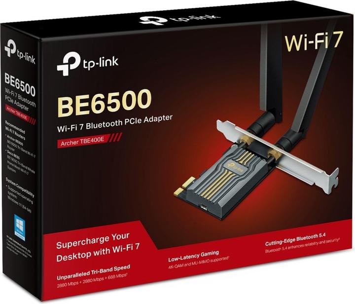 Actual product image TP-Link WRL ADAPTER 6500MBPS WI-FI 7/ARCHER TBE400E (Mini PCI Express)