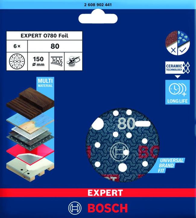 Produktbild Bosch Professional Schleifscheiben BOSCH EXPERT O780 / 150 (80)