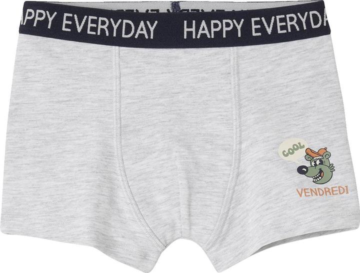 Actual product image Vertbaudet Bio-Kollektion: 7er-Pack Jungen Boxershorts mit Wochentag und Schriftzug (98, pack of 7)