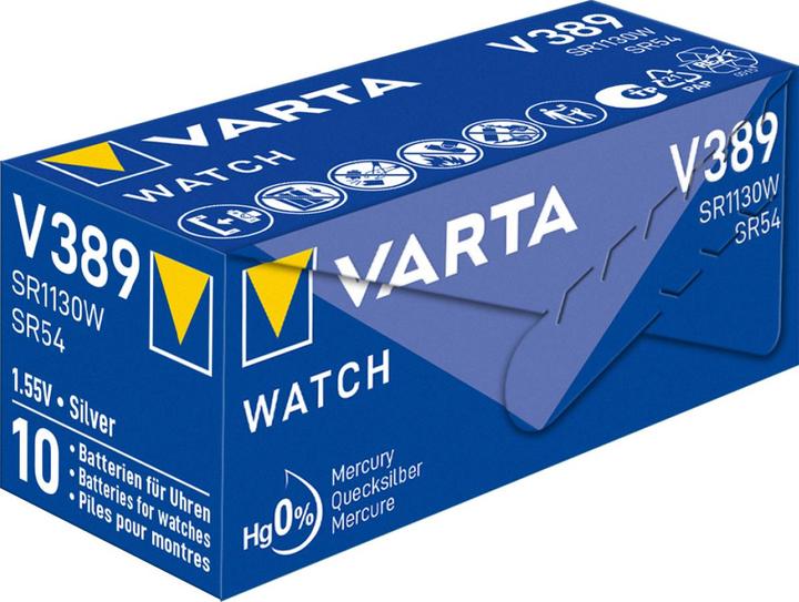 Produktbild Varta Watch V389 (1 Stk., SR54, 81 mAh)