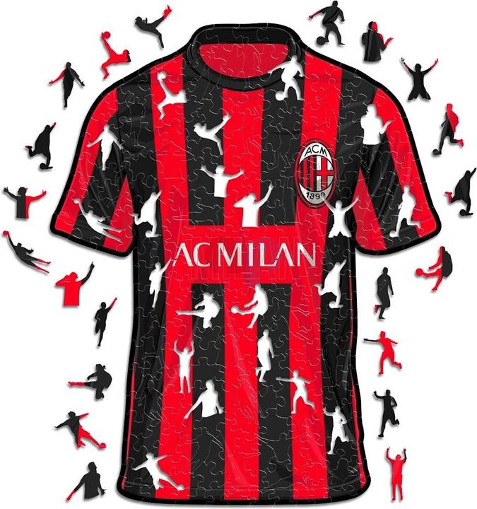 Actual product image Iconic AC Milan - Jersey - Wooden Puzzle Size S (150 pieces) (150 pieces)