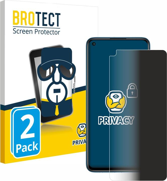 Immagine prodotto BROTECT Pellicola privacy antispia Pellicola di protezione dalla luce blu (2 Pezzo/i, Xiaomi Redmi Note 9)