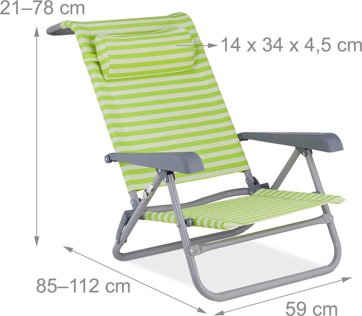 Image du produit Relaxdays Chaise de relaxation (85 cm)
