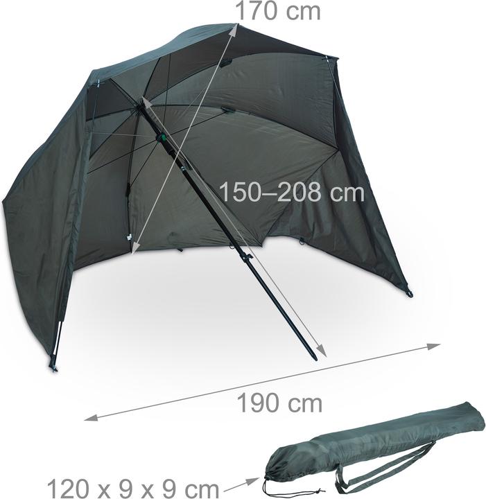 Immagine prodotto Relaxdays Ombrello da pesca (1.90 m)